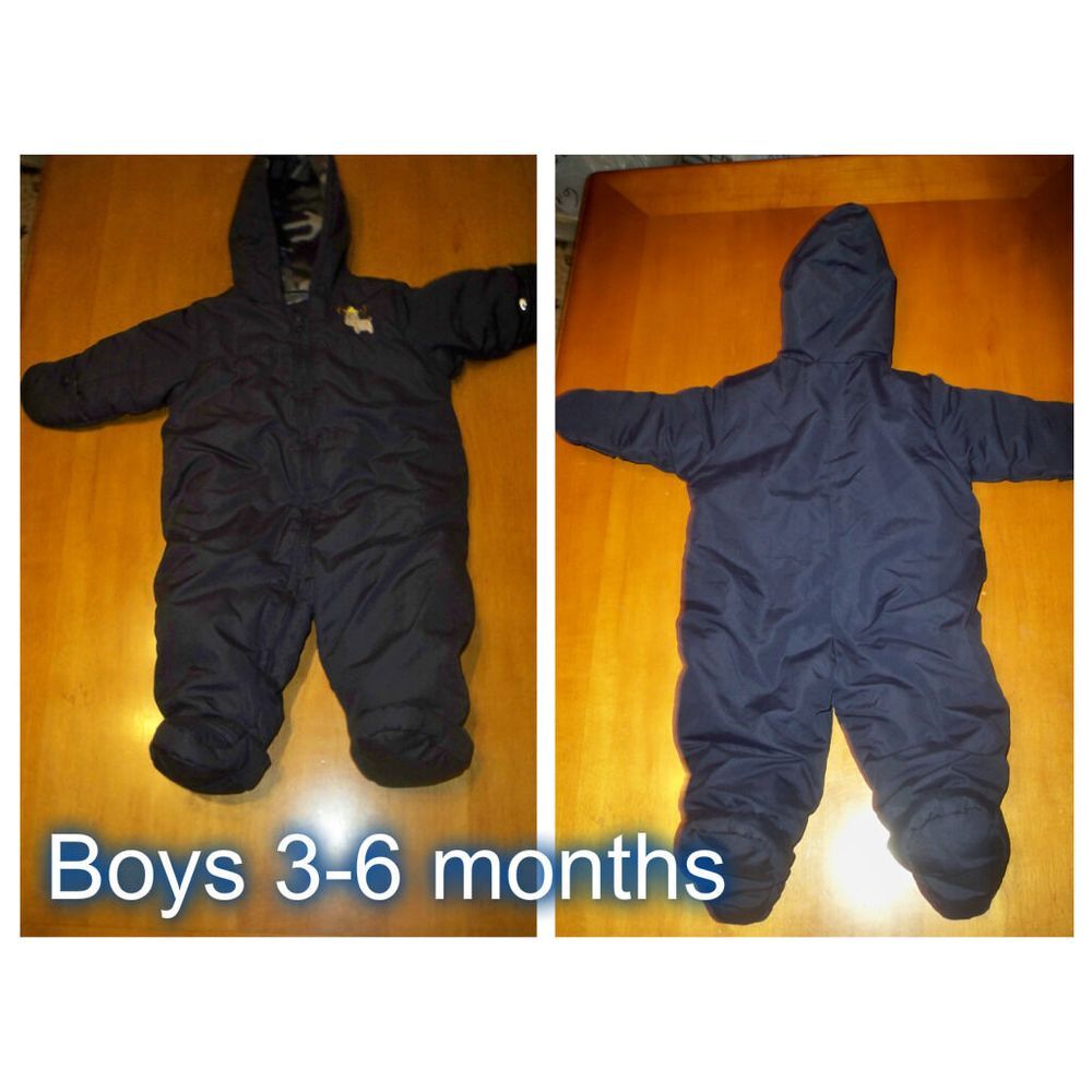 Childrens‎ Warm Carters Size 3-6 months Snowsuit  Blue